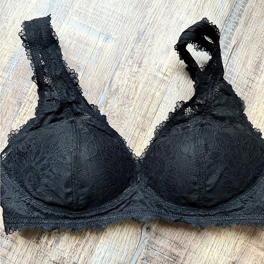 Aerie black wireless bra